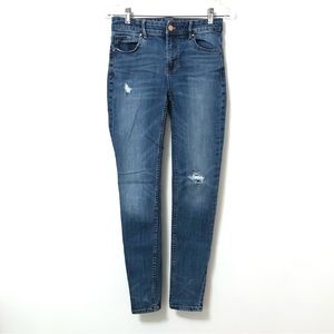 White House Black Market Jeans The Skinny Denim High Rise Size 0